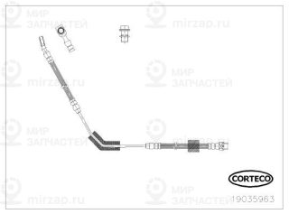 Тормозной шланг CORTECO 19035963