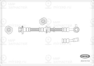 Тормозной шланг CORTECO 49439744