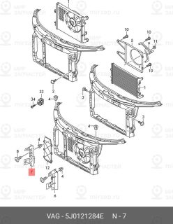 Запчасть VAG 5J0121284E