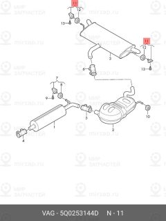 Запчасть VAG 5Q0253144D