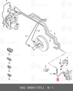 Запчасть VAG 6R0611701J