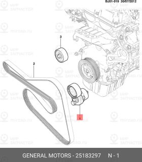 Запчасть DAEWOO 25183297