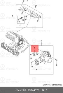 Запчасть DAEWOO 93744675