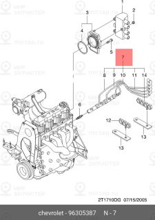 Запчасть DAEWOO 96305387