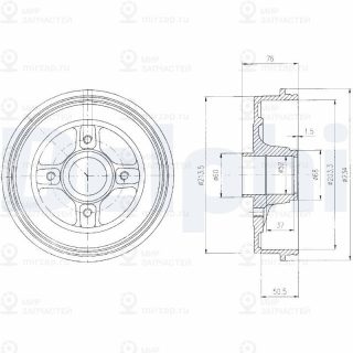 Тормозной барабан DELPHI BF427