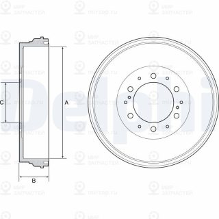 Тормозной барабан DELPHI BF537