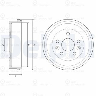 Тормозной барабан DELPHI BF597
