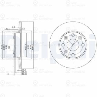Тормозной диск DELPHI BG2148