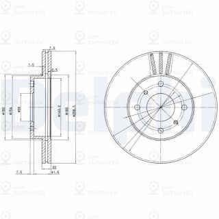 Тормозной диск DELPHI BG2567
