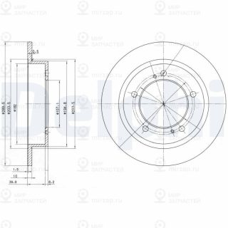 Тормозной диск DELPHI BG2584