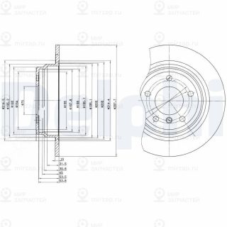 Тормозной диск DELPHI BG3044