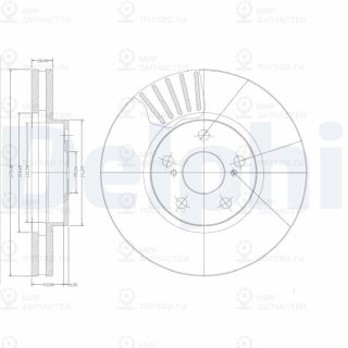 Тормозной диск DELPHI BG3189