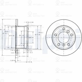Тормозной диск DELPHI BG3237