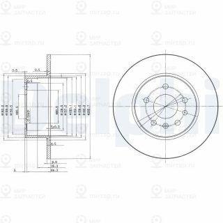 Тормозной диск DELPHI BG3274