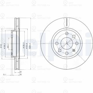 Тормозной диск DELPHI BG3569