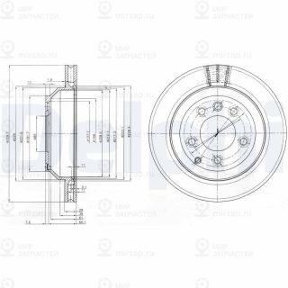 Тормозной диск DELPHI BG3775C