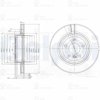 Тормозной диск DELPHI BG3938