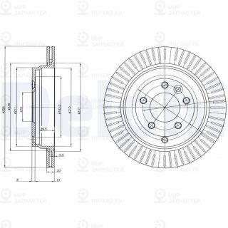 Тормозной диск DELPHI BG4020C