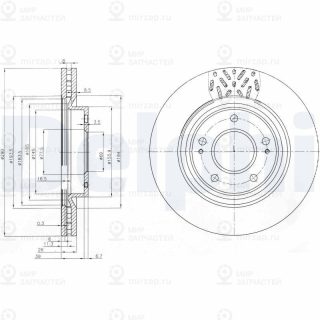 Тормозной диск DELPHI BG4034