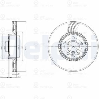 Тормозной диск DELPHI BG4123