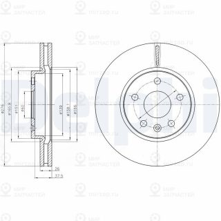 Тормозной диск DELPHI BG4191