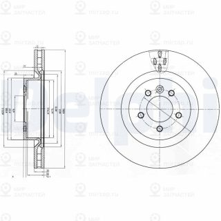 Тормозной диск DELPHI BG9007C