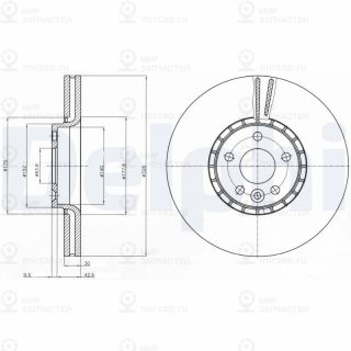 Тормозной диск DELPHI BG9085