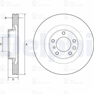 Тормозной диск DELPHI BG9119C