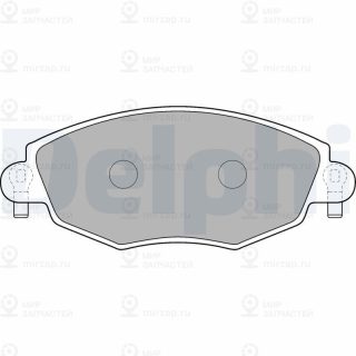 Комплект тормозных колодок (дисковый тормоз) DELPHI LP1533