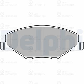 Комплект тормозных колодок (дисковый тормоз) DELPHI LP2444