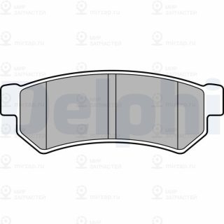Комплект тормозных колодок (дисковый тормоз) DELPHI LP2502