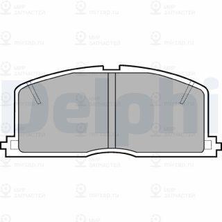 Комплект тормозных колодок (дисковый тормоз) DELPHI LP460