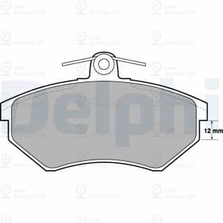 Комплект тормозных колодок (дисковый тормоз) DELPHI LP778