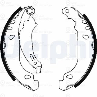 Комплект тормозных колодок DELPHI LS1844