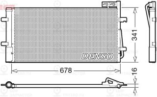 Конденсатор кондиционера DENSO DCN02035