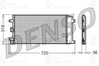 Конденсатор кондиционера DENSO DCN09042
