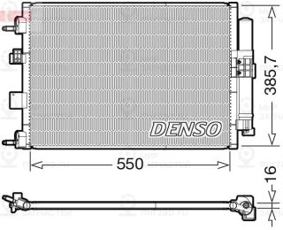 Конденсатор кондиционера DENSO DCN10046