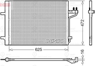 Конденсатор кондиционера DENSO DCN10047