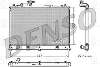 Радиатор охлаждения двигателя DENSO DRM44025