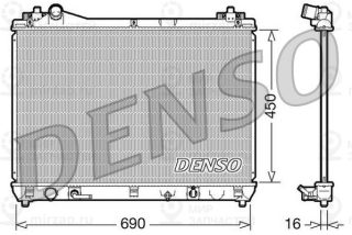 Радиатор охлаждения двигателя DENSO DRM47017