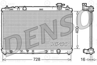 Радиатор охлаждения двигателя DENSO DRM50042