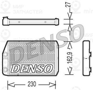 Теплообменник отопителя салона DENSO DRR09034