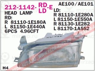 Запчасть DEPO 2121142RLDE