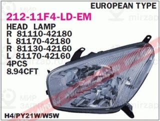 Запчасть DEPO 21211F4RLDEM