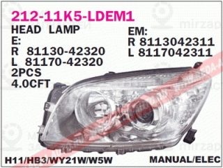 Запчасть DEPO 21211K5LLDEM1