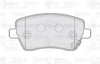 Колодки Торм.пер. Duster VALEO 301641