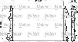 Радиатор охлаждения OPEL Vectra C 1.6,1.8 02-//Saab 9-3 02- VALEO 732879
