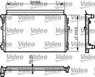 Радиатор Охлаждение Двигателя VALEO 735558
