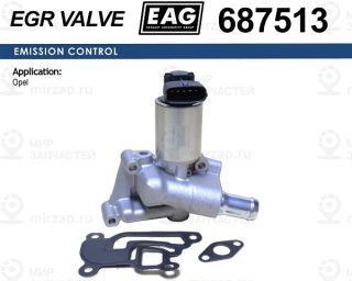 Клапан Egr Opel Corsa C/Astra H/G/Meriva 1.0-1.4 Eag EAG 687513