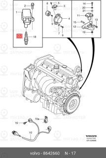 Запчасть VOLVO 8642660